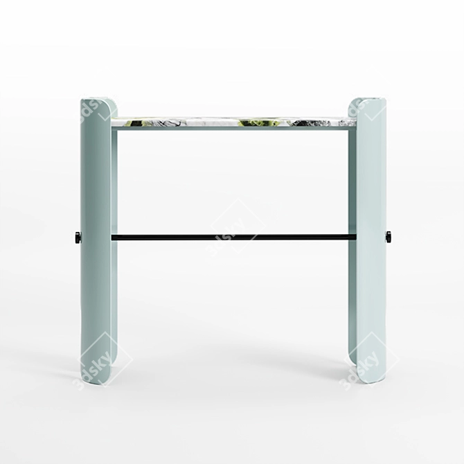 Marble Belize Console: Elegant Empreinte Design 3D model image 10