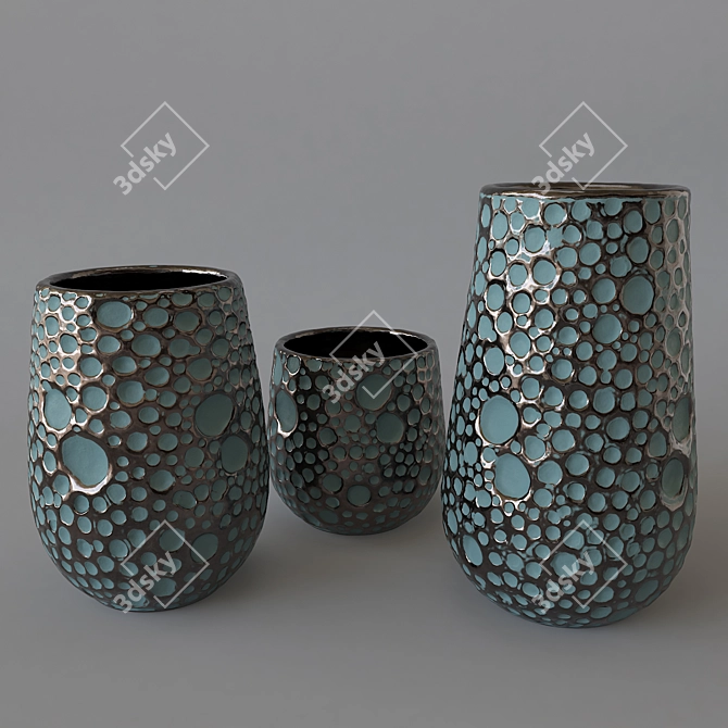 Modern Glass Vase: 3Dmax 2013 3D model image 2