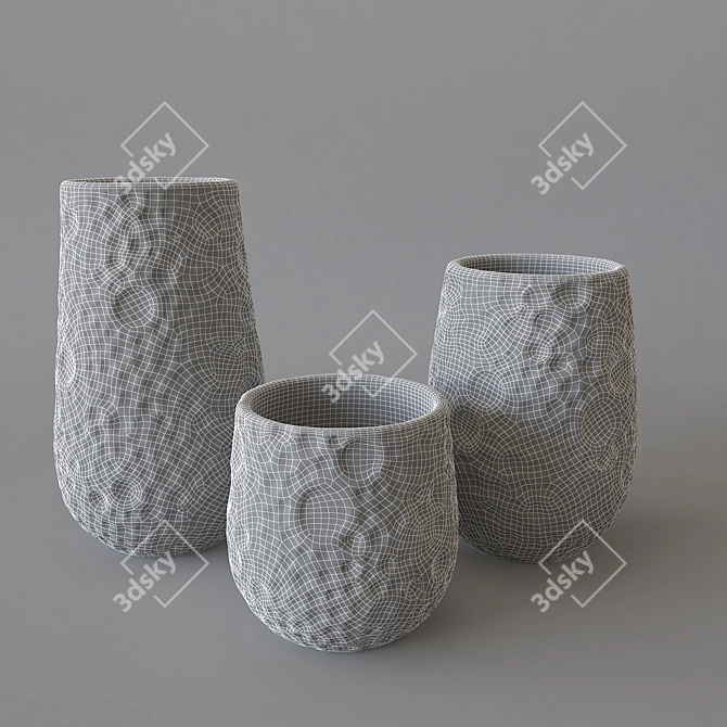 Modern Glass Vase: 3Dmax 2013 3D model image 3