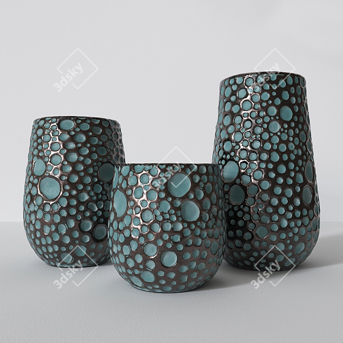 Modern Glass Vase: 3Dmax 2013 3D model image 7