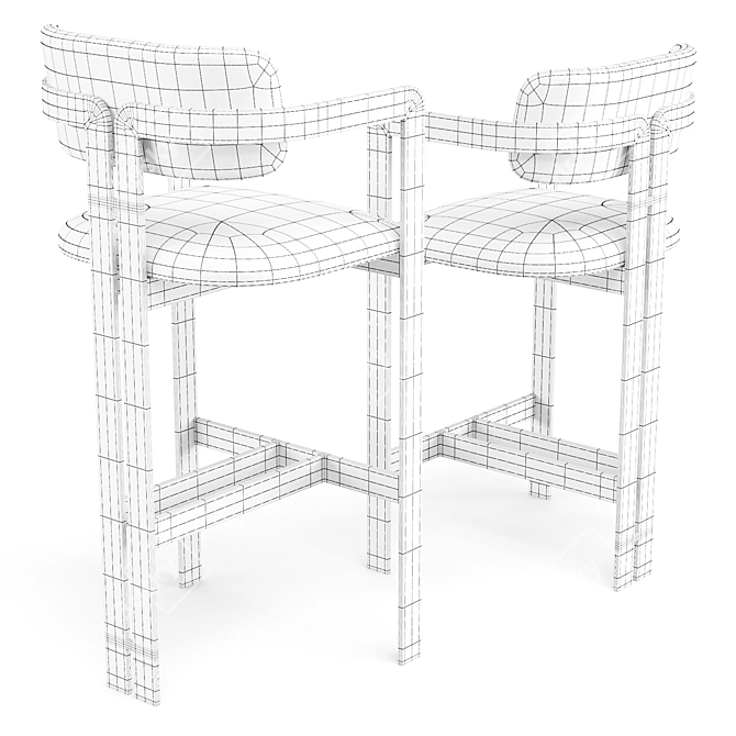 Eichholtz Donato: Vintage Bar Stool 3D model image 10