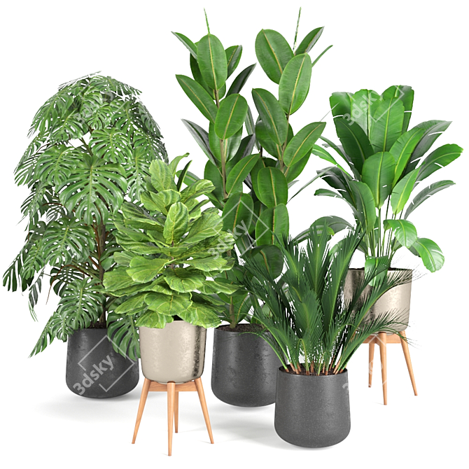 Botanical Bliss: RPM Plant Collection 3D model image 1