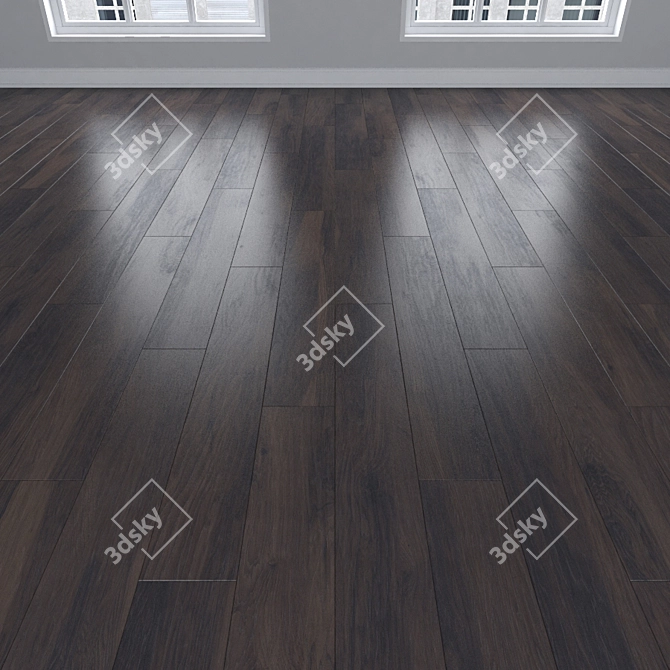 Innovative Parquet Oak Flooring 3D model image 2