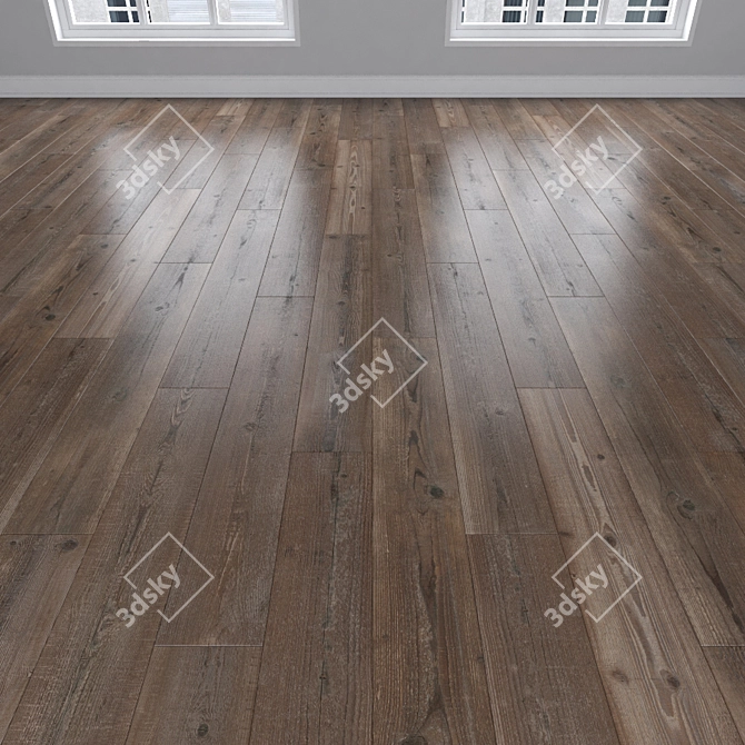 Versatile Parquet Oak: Herringbone, Linear, Chevron 3D model image 2