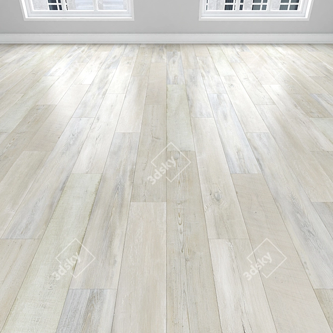 Premium Parquet Oak Flooring: Herringbone, Linear, Chevron 3D model image 2