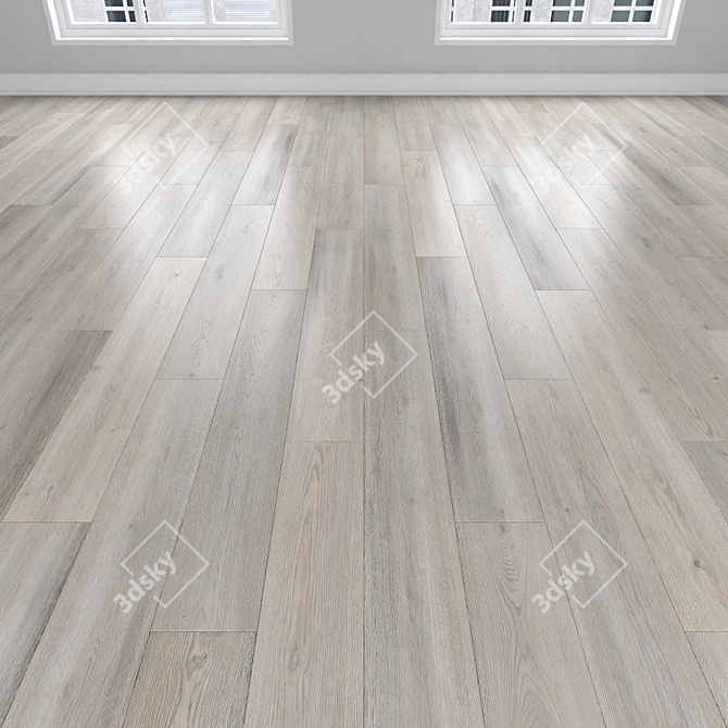 Parquet Oak: Herringbone, Linear & Chevron 3D model image 2