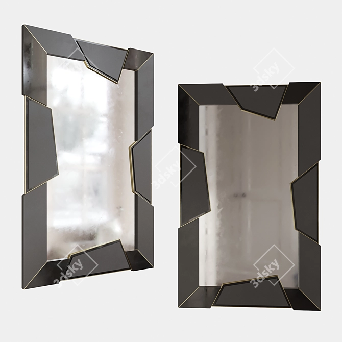 Elegant Athos Mirror - Reflect Your Style 3D model image 1