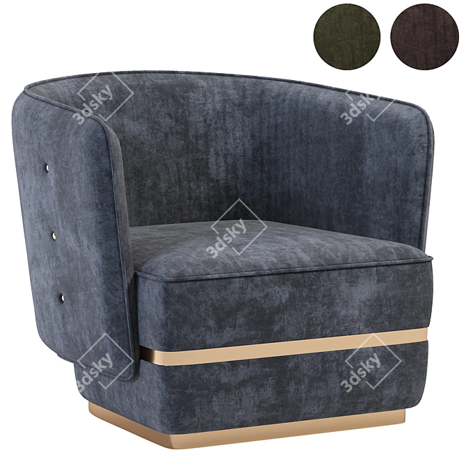 Poema Armchair by Casa Magna 3D model image 1