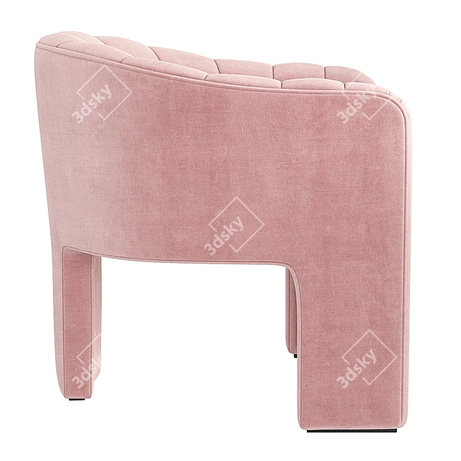 Elegant Eichholtz Aurelius Chair in 4 Velvet Colors 3D model image 3