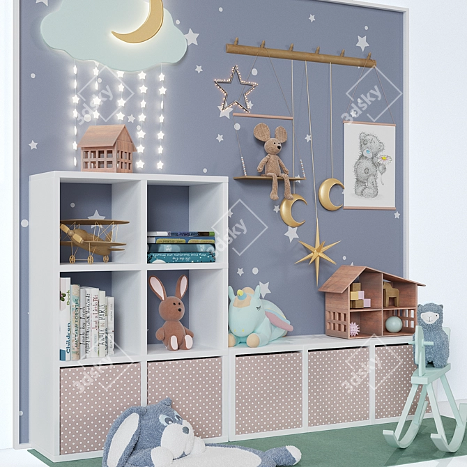 Modern Kids Room Decor: Ikea Collection 3D model image 2