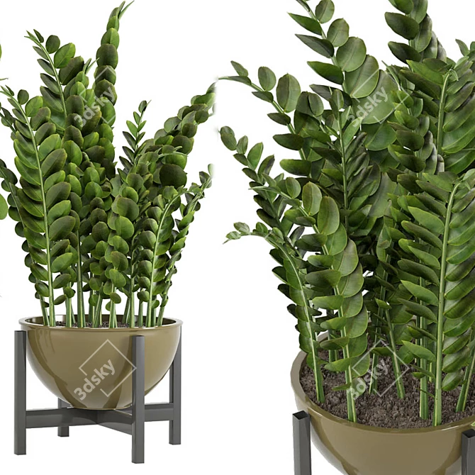 Ferm Living Bau Pot Large - Set 0076: Stylish Indoor Plants 3D model image 5