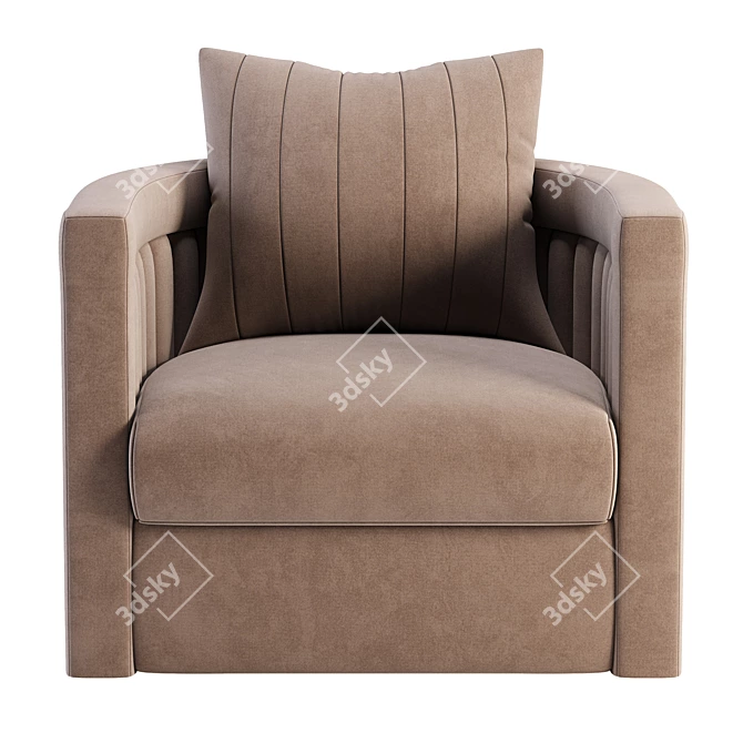 Drummond Armchair: Stylish and Versatile 3D model image 3