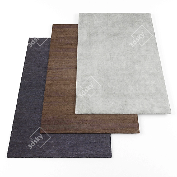 Modern Rug Collection - High Resolution Textures 3D model image 1