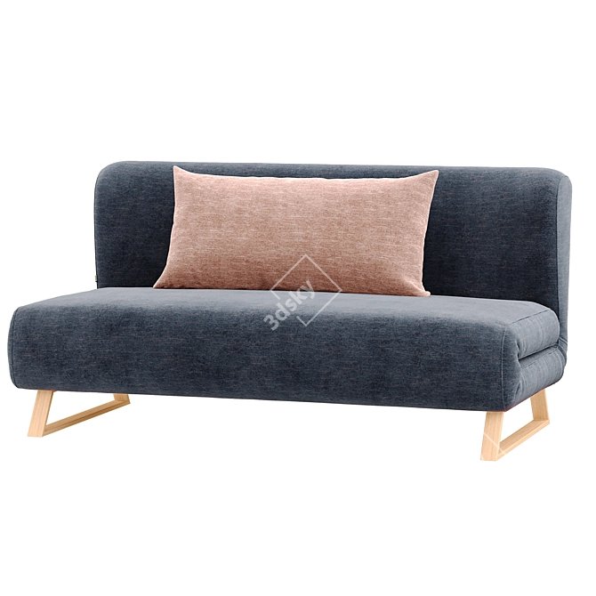 Versatile Rosy Sofa: 3x Function, Comfort & Style 3D model image 3