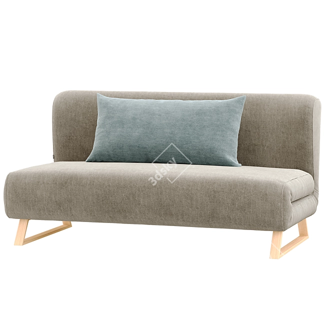 Versatile Rosy Sofa: 3x Function, Comfort & Style 3D model image 5