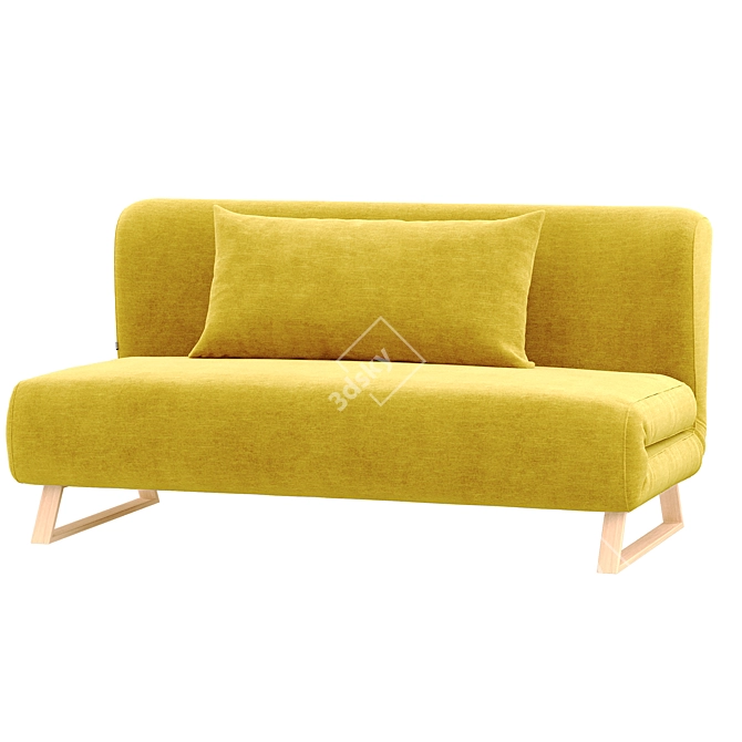 Versatile Rosy Sofa: 3x Function, Comfort & Style 3D model image 6