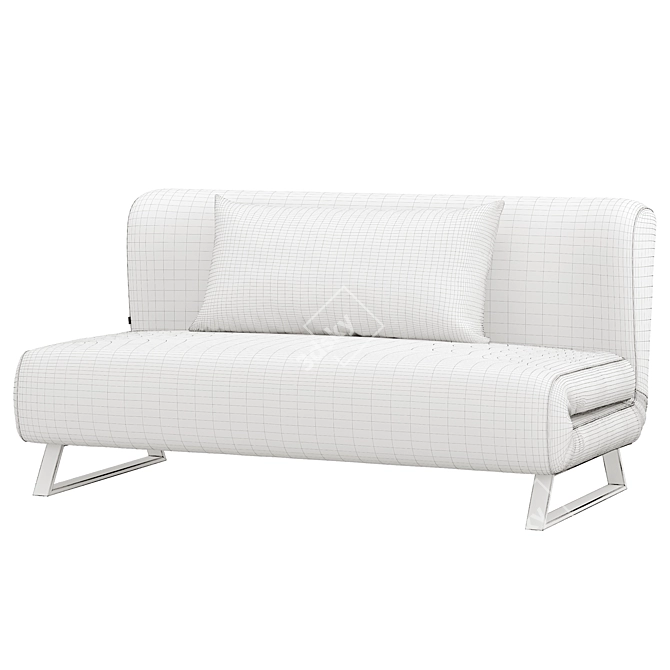 Versatile Rosy Sofa: 3x Function, Comfort & Style 3D model image 7