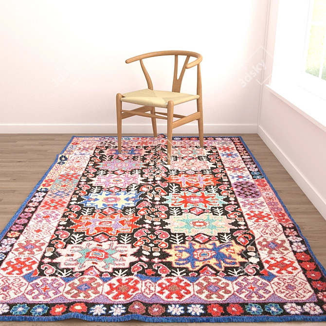 Versatile Rug Set: 8 Variations 3D model image 3