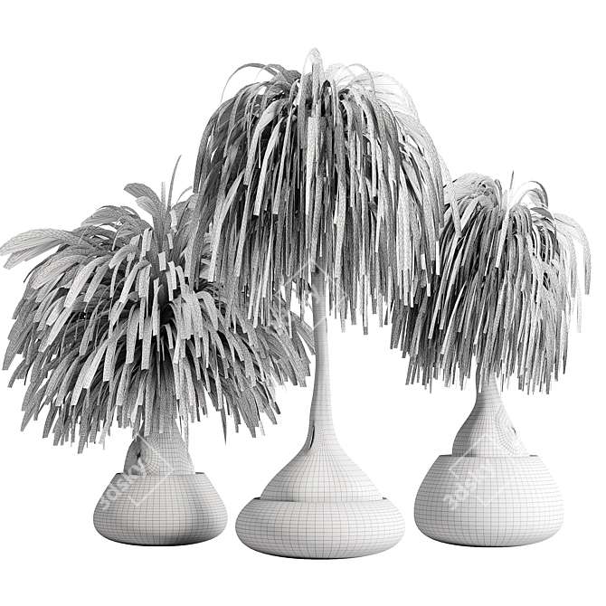 15-Piece Indoor Plant Set 3D model image 12