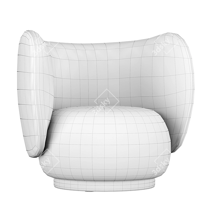 Rico Lounge Chair - Elegant and Comfortable Seating 3D model image 4