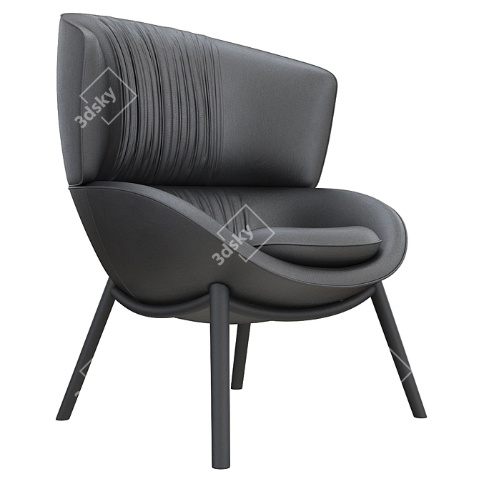 Title: DataMax Lounge Chair 3D model image 3