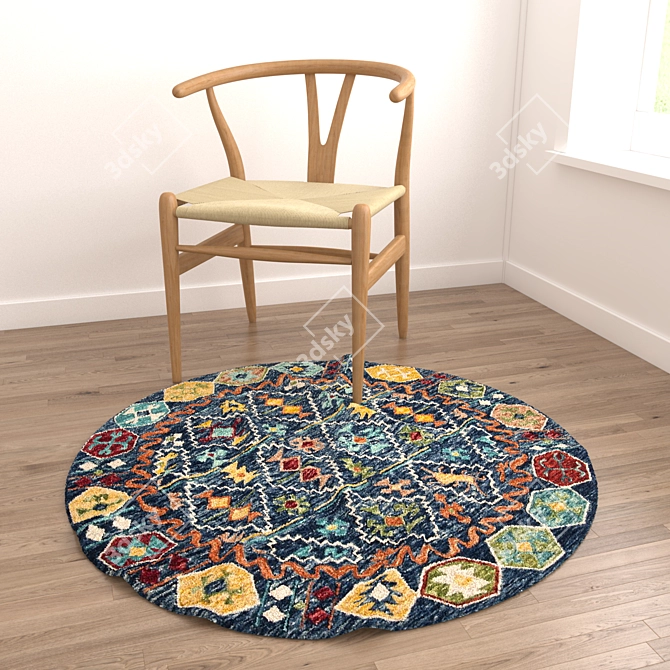 Versatile Set of 8 Rugs 3D model image 5