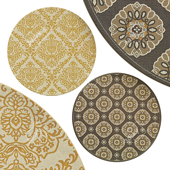 Elegant Circular Carpets | No. 219 3D model image 1