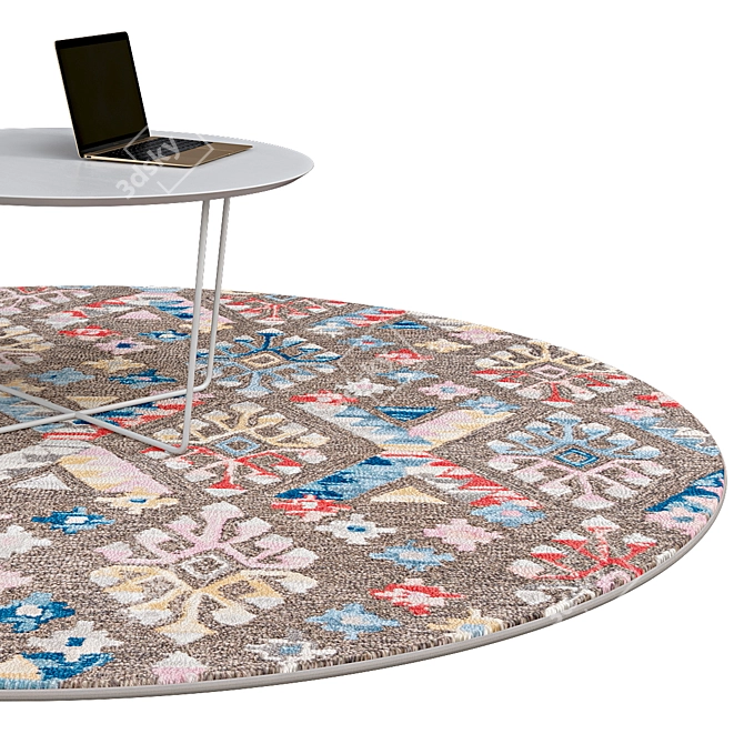 Artistic Circle Rugs | No. 222 3D model image 2