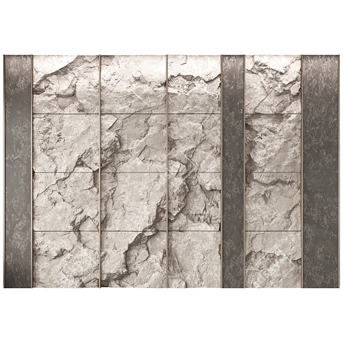 Rock Panel №5: Stunning Wall Décor 3D model image 3