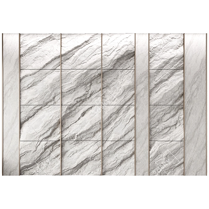 Rock Panel №5: Stunning Wall Décor 3D model image 4