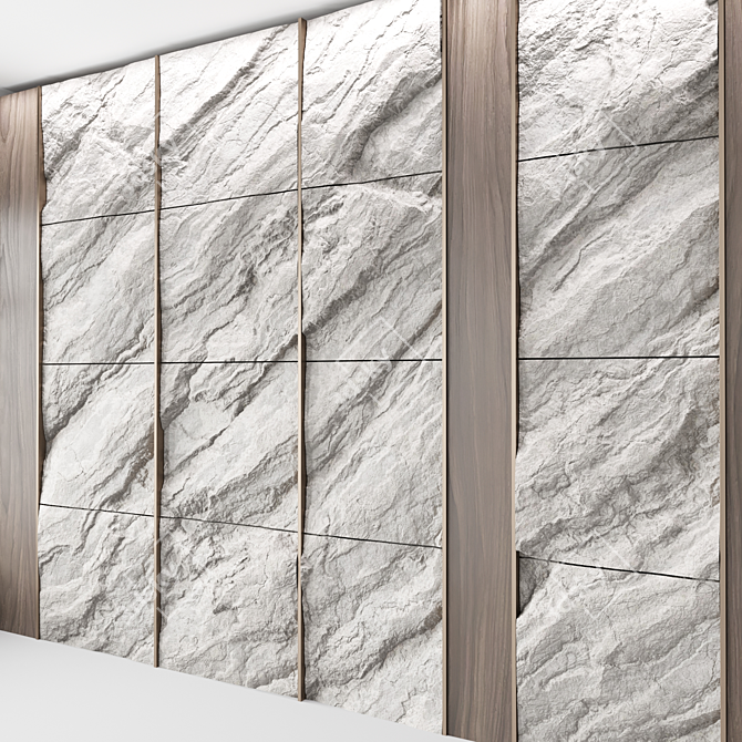 Rock Panel №5: Stunning Wall Décor 3D model image 8