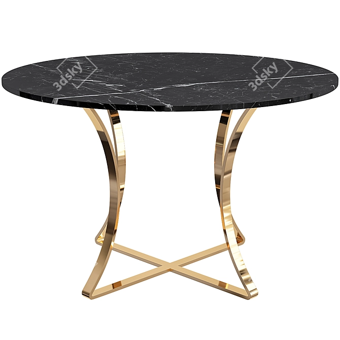 Modern Houston Dining Table 3D model image 1