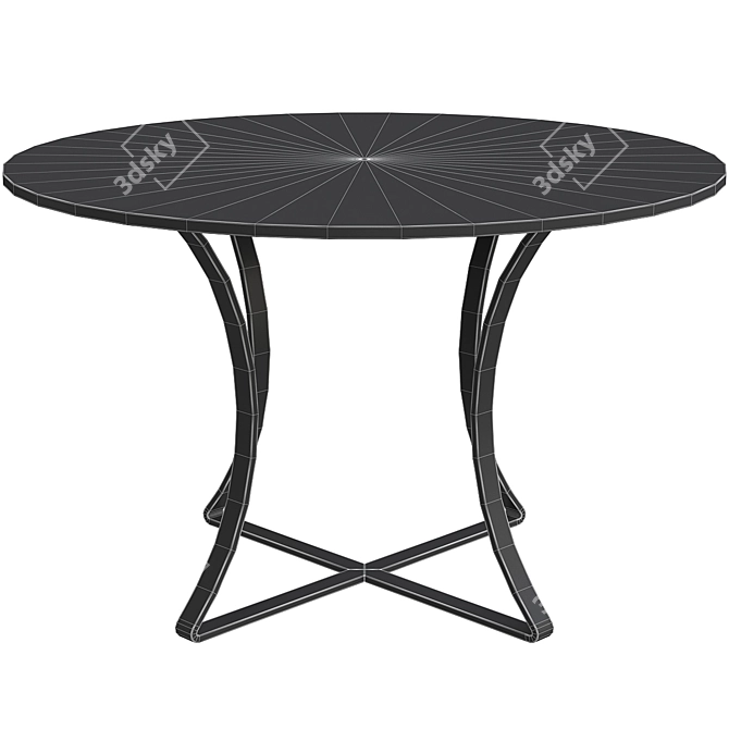 Modern Houston Dining Table 3D model image 4