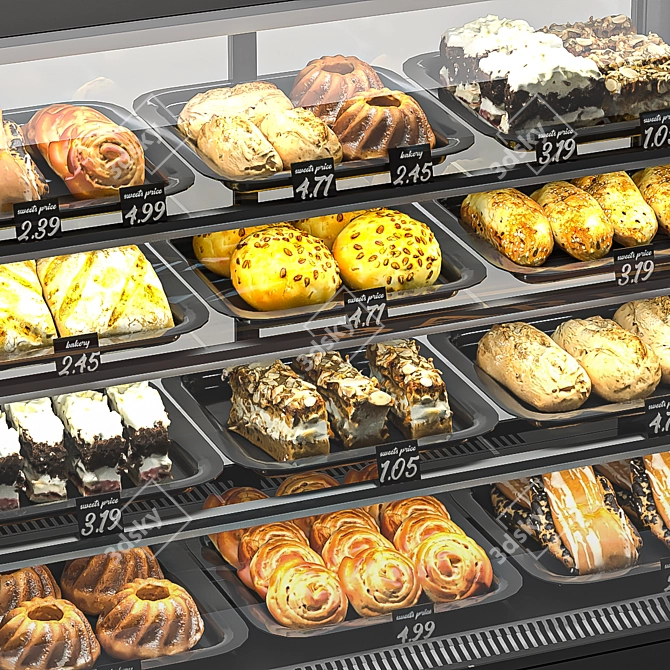 Veneto Refrigeration Showcase 3D model image 1