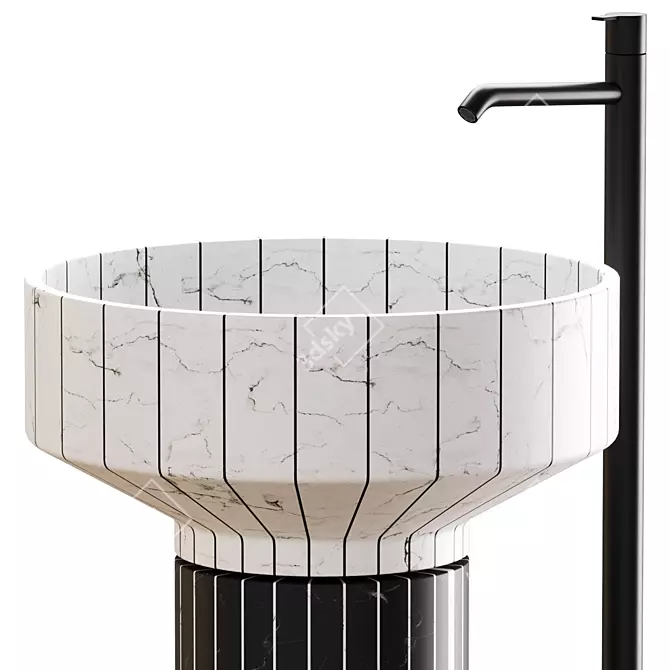 Elegant O24 Sink by Antonio Lupi 3D model image 3