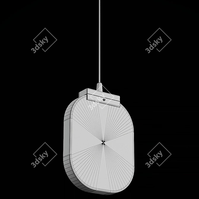 Stylish Helina Pendant Lamp 3D model image 3