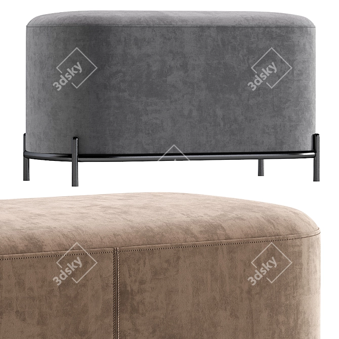 Modern Coco Bench: Sleek and Stylish 3D model image 3