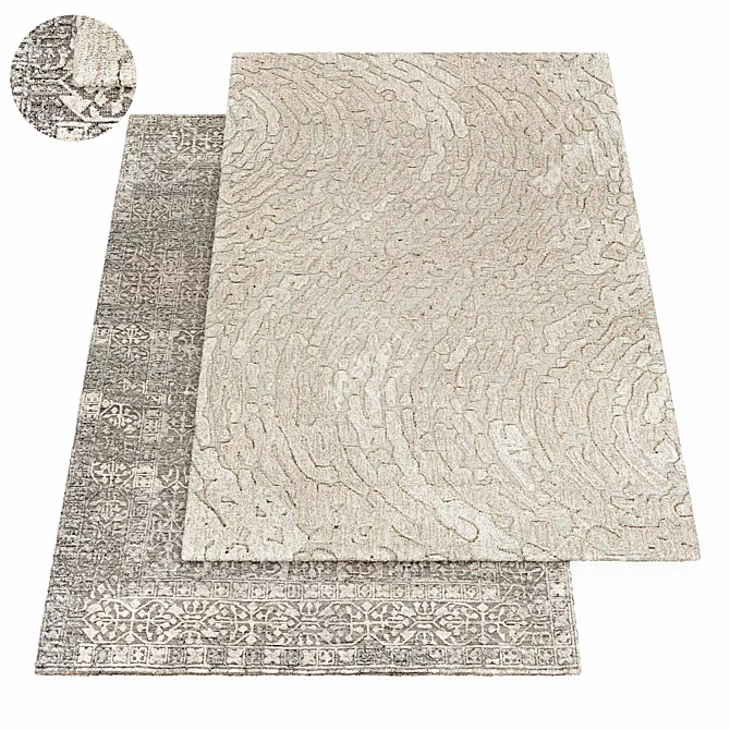 Luxury Oakland Rug: Elegant & Timeless 3D model image 1