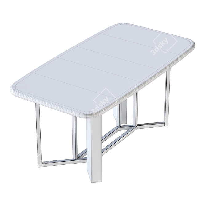 Marble MClassic Table: Stylish & Durable 3D model image 2