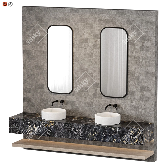 Modern Bathroom vanities for 2021 3D model image 1