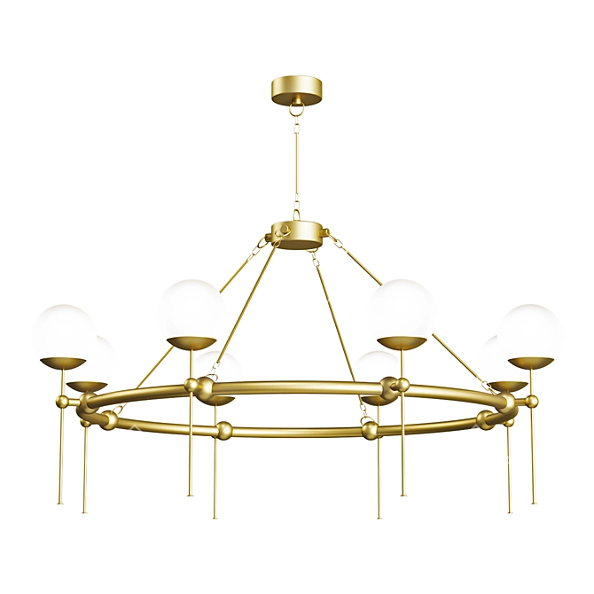 Elegant Montview Chandelier: OL1596 3D model image 1