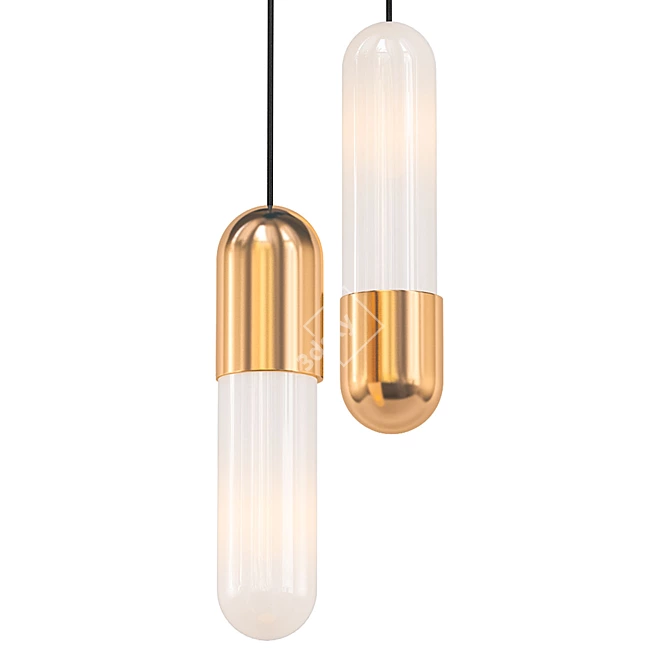 Sleek Amalia Pendant Light 3D model image 1