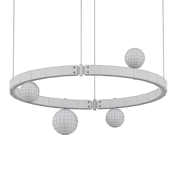 Stylish Pendant Light: STANT 3D model image 2