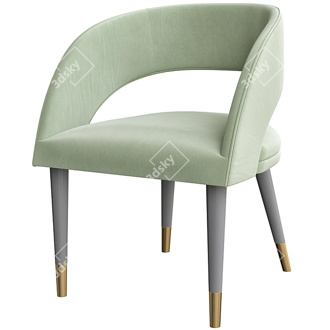 Berkeley Chair - Contemporary and Stylish Seating Solution 3D model image 4