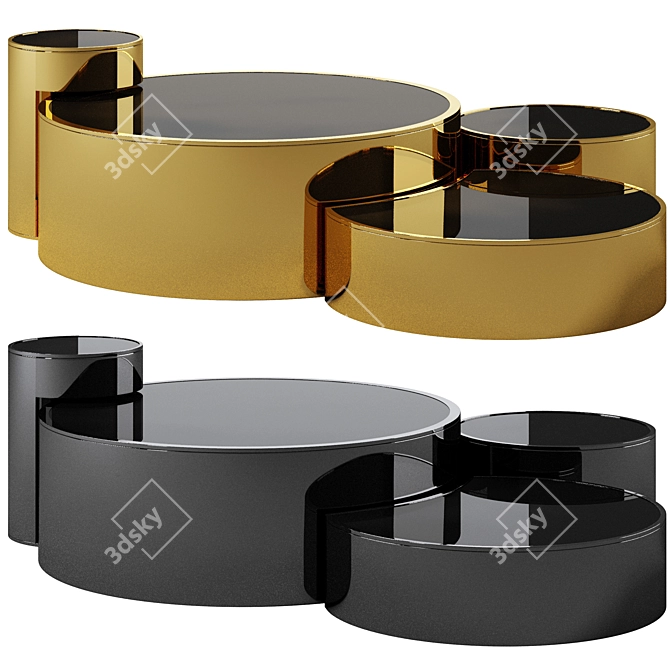 Title: Fendi Casa Constellation Coffee Tables 3D model image 1