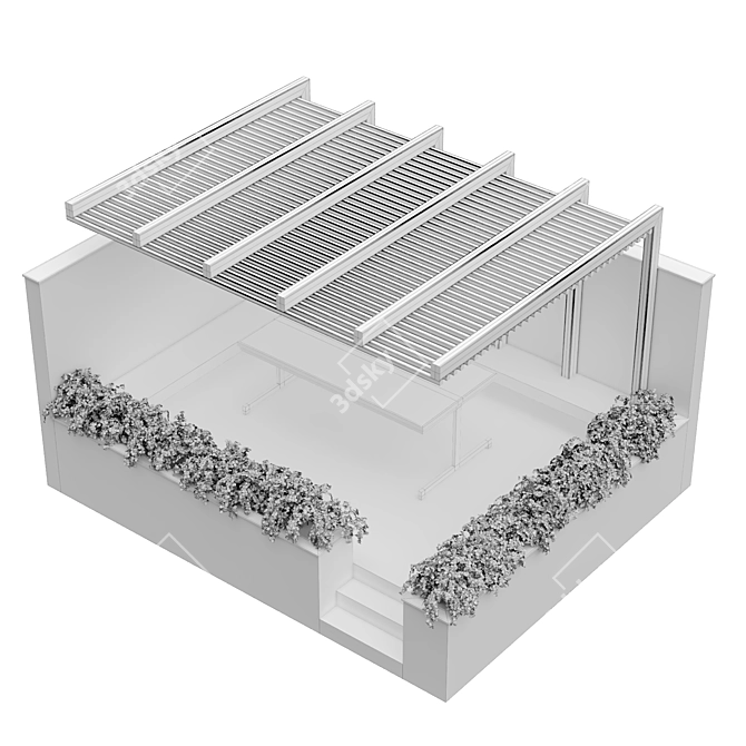 Versatile Outdoor Pergola: Pergola_02 3D model image 3