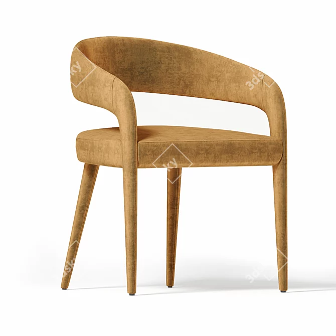 Lisette Dining Chair: Sleek and Modern 3D model image 1