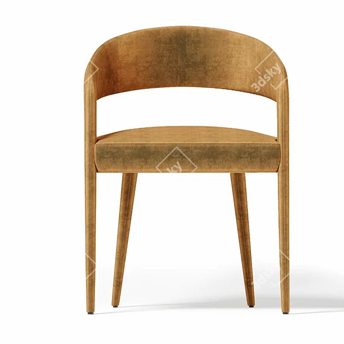 Lisette Dining Chair: Sleek and Modern 3D model image 2