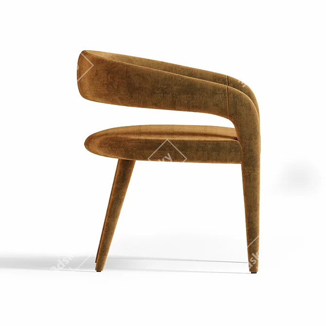 Lisette Dining Chair: Sleek and Modern 3D model image 3