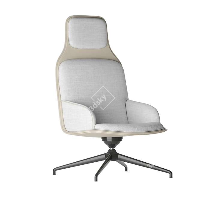 Sleek Design Armchair: La Manufacture ASSEMBLAGE 3D model image 1